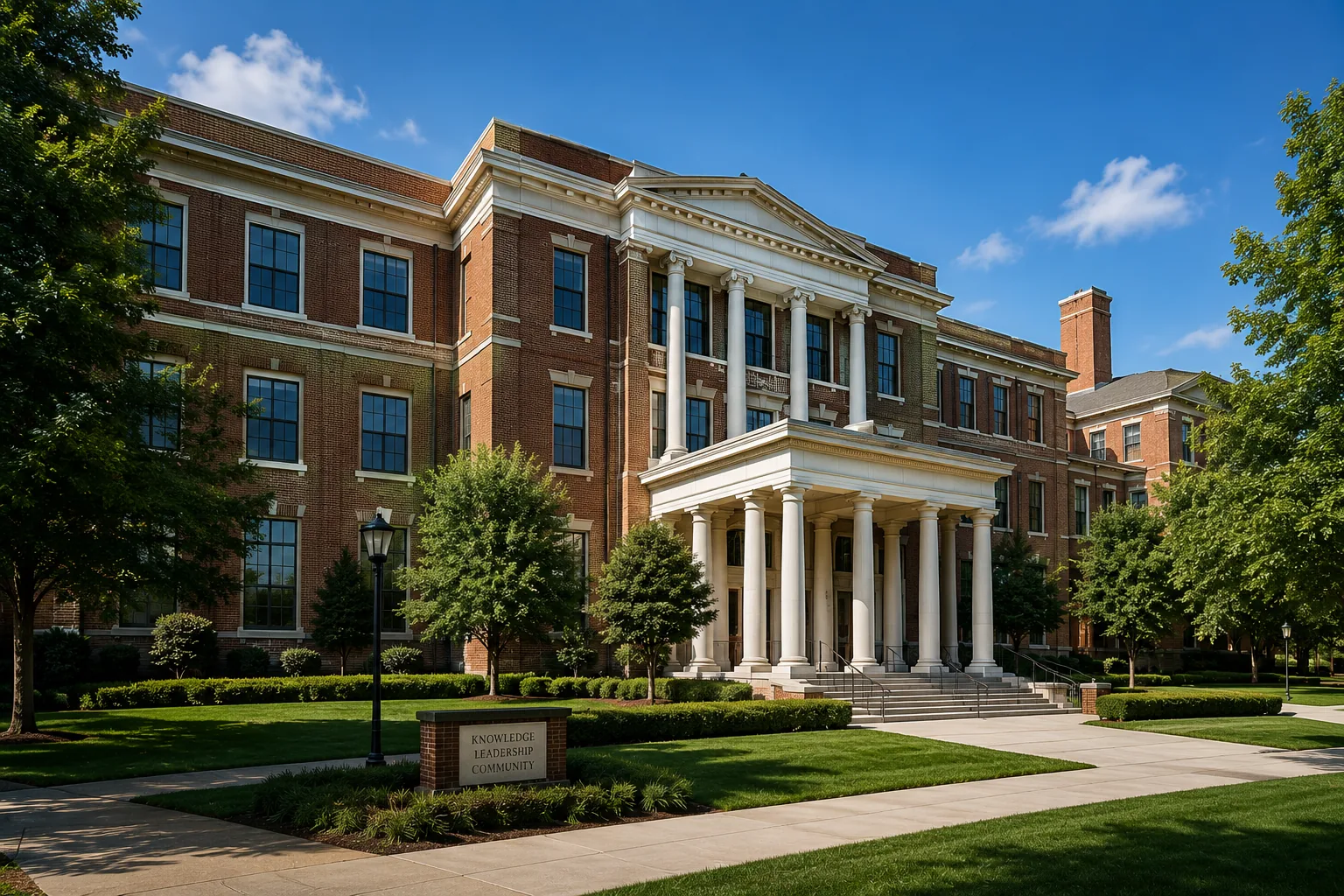 Contemporary education facility with modern architectural design