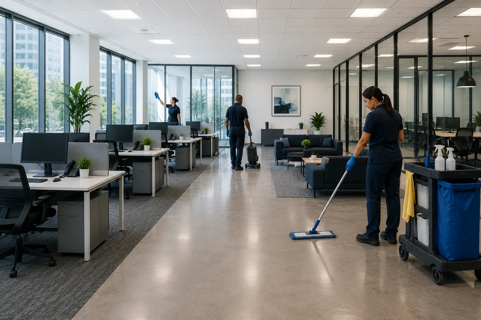 Modern commercial environment maintained to a professional operational standard